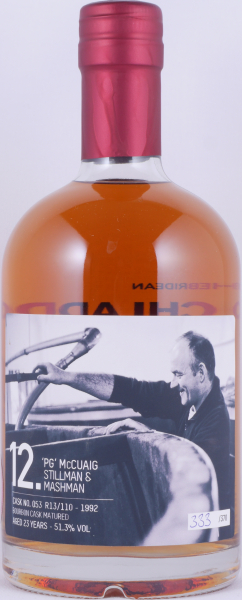 Bruichladdich 1992 23 Years Bourbon Cask No. 053 R13/110 Laddie Crew Valinch No. 12 PG McCuaig Islay Single Malt Scotch Whisky 51,3%
