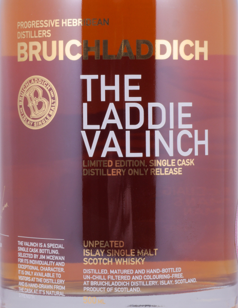 Bruichladdich 1992 23 Years Bourbon Cask No. 053 R13/110 Laddie Crew Valinch No. 12 PG McCuaig Islay Single Malt Scotch Whisky 51,3%