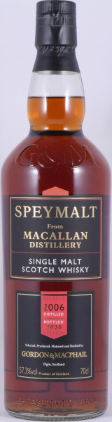 Macallan Speymalt 2006 14 Years First Fill Sherry Cask No. 9672 Gordon and MacPhail Highland Single Malt Scotch Whisky 57.3%