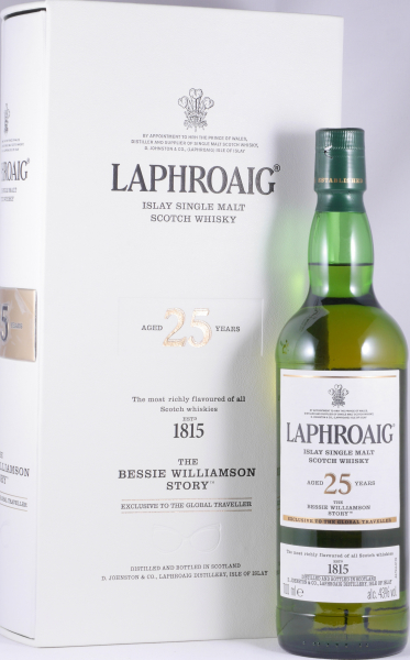 Laphroaig 25 Years The Bessie Williamson Story Limited 2019 Edition Islay Single Malt Scotch Whisky 43,0%