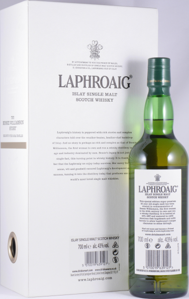 Laphroaig 25 Years The Bessie Williamson Story Limited 2019 Edition Islay Single Malt Scotch Whisky 43,0%
