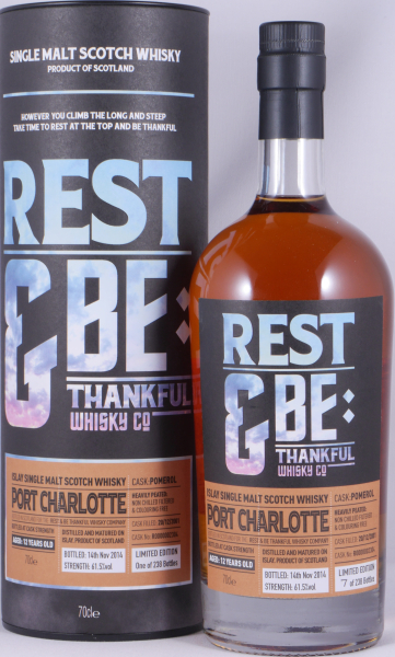 Port Charlotte 2001 12 Years Pomerol Cask No. R000002304 RBTW Islay Single Malt Scotch Whisky 61,5%