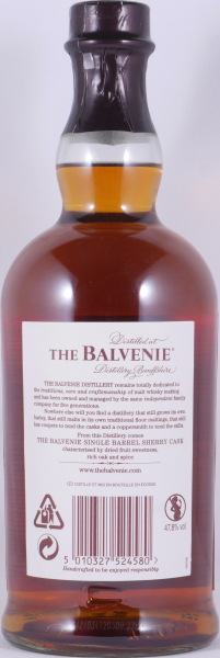 Balvenie 2005 15 Years Single Barrel European Oak Sherry Butt No. 17925 Highland Single Malt Scotch Whisky 47,8%