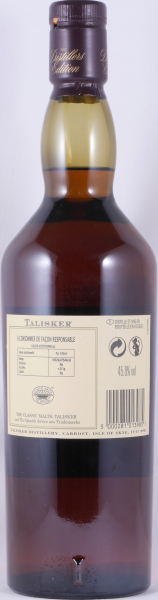 Talisker 1998 11 Years Distillers Edition 2009 Special Release TD-S:5LX Isle of Skye Single Malt Scotch Whisky 45.8%