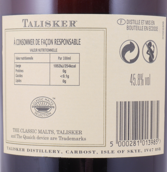 Talisker 1998 11 Years Distillers Edition 2009 Special Release TD-S:5LX Isle of Skye Single Malt Scotch Whisky 45.8%