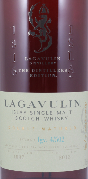 Lagavulin 1997 16 Years Distillers Edition 2013 Special Release lgv.4/502 Islay Single Malt Scotch Whisky 43,0% 1,0L