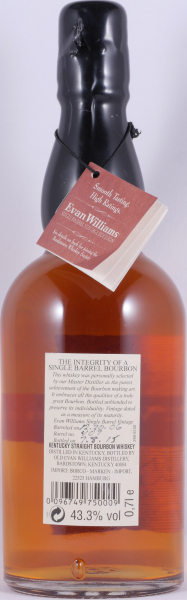 Evan Williams 2006 9 Years Single Barrel No. 407 Kentucky Straight Bourbon Whiskey 43.3%