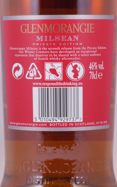 Glenmorangie Milsean Bourbon / Re-Toasted Wine Casks Private Edition 2015 Highland Single Malt Scotch Whisky 46,0%