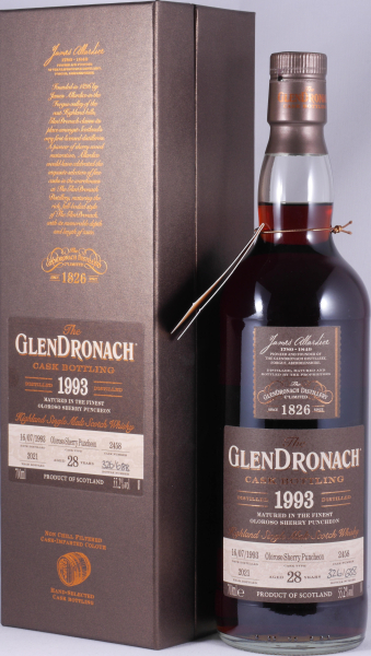 Glendronach 1993 28 Years Oloroso Sherry Puncheon No. 2458 Highland Single Malt Scotch Whisky 55.2%