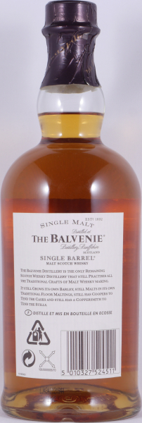 Balvenie 1974 25 Years Single Barrel Oak Cask No. 10140 Highland Single Malt Scotch Whisky 46,9%
