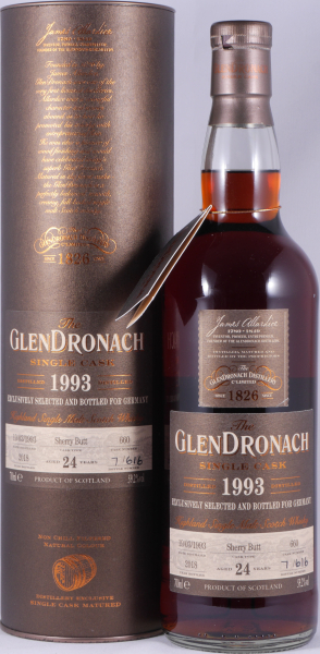 Glendronach 1993 24 Years Sherry Butt No. 660 Highland Single Malt Scotch Whisky 59,2%