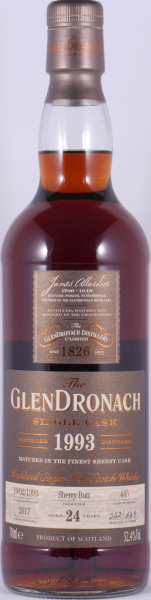 Glendronach 1993 24 Years Sherry Butt No. 445 Highland Single Malt Scotch Whisky 52,4%
