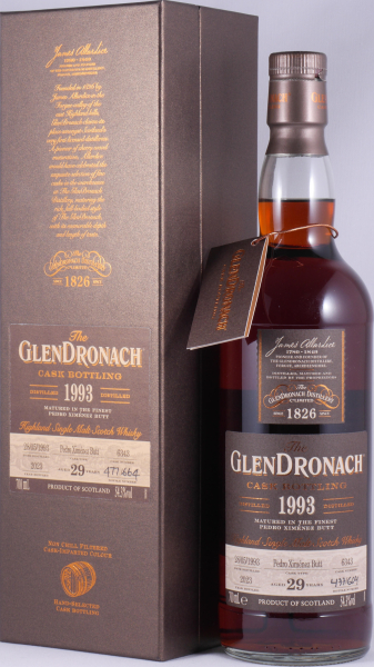 Glendronach 1993 29 Years Pedro Ximenez Sherry Butt No. 6343 Highland Single Malt Scotch Whisky 54,3%