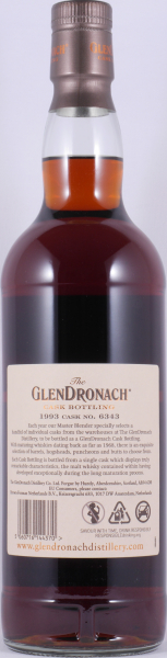 Glendronach 1993 29 Years Pedro Ximenez Sherry Butt No. 6343 Highland Single Malt Scotch Whisky 54,3%