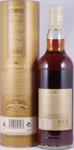 Glendronach 21 Years Parliament Release 2021 Highland Single Malt Scotch Whisky 48.0%