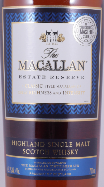 Macallan Estate Reserve The 1824 Collection Limited Edition Highland Single Malt Scotch Whisky 45,7%