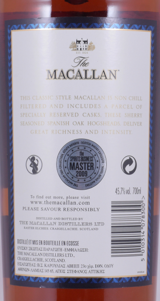 Macallan Estate Reserve The 1824 Collection Limited Edition Highland Single Malt Scotch Whisky 45,7%
