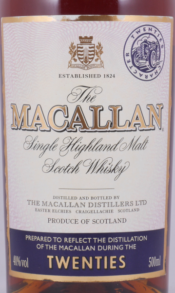 Macallan Twenties 1920s Screw Cap First Release Limited Travel Range Highland Single Malt Scotch Whisky 40,0%