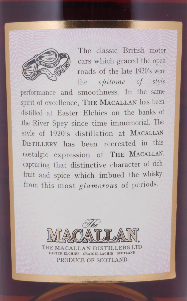Macallan Twenties 1920s Screw Cap First Release Limited Travel Range Highland Single Malt Scotch Whisky 40,0%