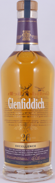 Glenfiddich 26 Years Excellence American Oak Barrels Speyside Malt Scotch Whisky 43,0%