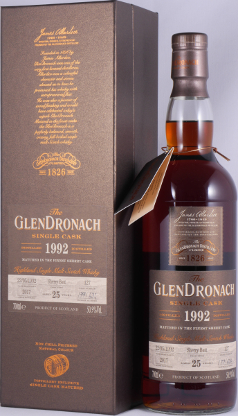 Glendronach 1992 25 Years Sherry Butt No. 127 Highland Single Malt Scotch Whisky 50,9%
