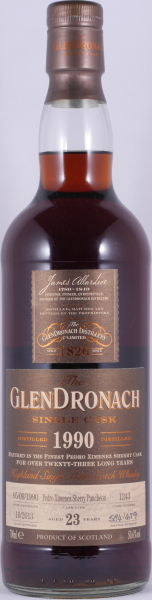 Glendronach 1990 23 Years Pedro Ximenez Sherry Puncheon No. 1243 Highland Single Malt Scotch Whisky 50,6%