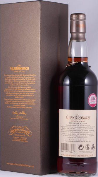 Glendronach 1992 25 Years Sherry Butt No. 334 Highland Single Malt Scotch Whisky 58,5%