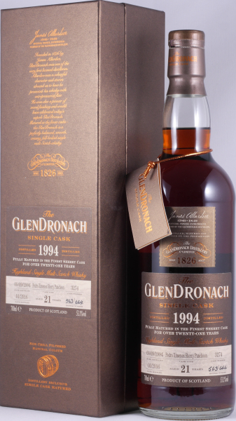 Glendronach 1994 21 Years Pedro Ximenez Sherry Puncheon No. 3274 Highland Single Malt Scotch Whisky 53,1%