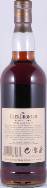 Glendronach 1992 23 Years Oloroso Sherry Butt No. 76 Highland Single Malt Scotch Whisky 52,0%