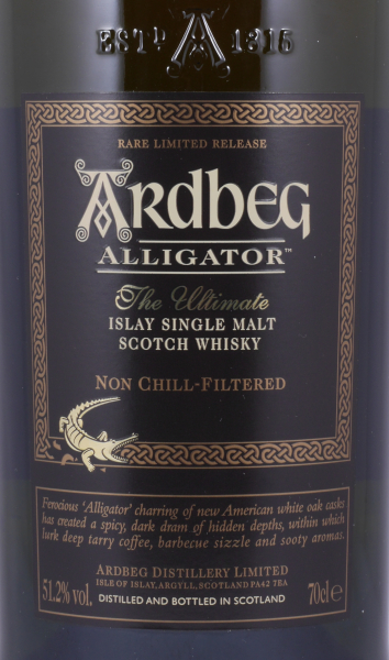 Ardbeg Alligator Limited Edition 2011 Islay Single Malt Scotch Whisky 51,2%