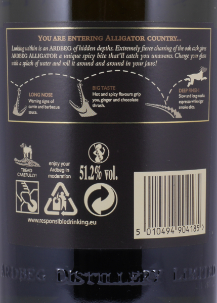 Ardbeg Alligator Limited Edition 2011 Islay Single Malt Scotch Whisky 51,2%