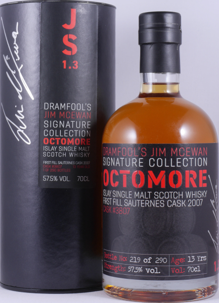 Octomore 2007 13 Years 1st fill Premier Cru Supérieur Sauternes Cask No. 3807 Islay Single Malt Scotch Whisky 57,5%