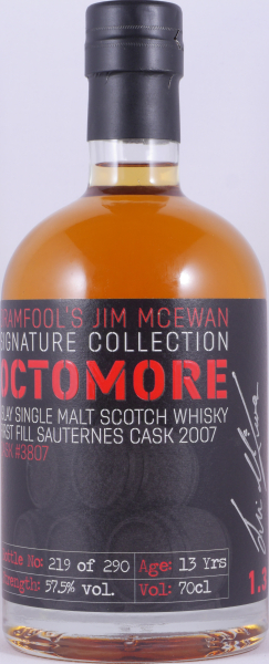 Octomore 2007 13 Years 1st fill Premier Cru Supérieur Sauternes Cask No. 3807 Islay Single Malt Scotch Whisky 57,5%