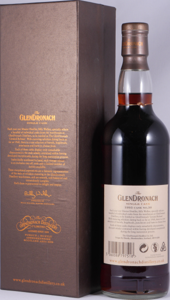 Glendronach 1993 20 Years Oloroso Sherry Butt No. 30 Highland Single Malt Scotch Whisky 59,7%