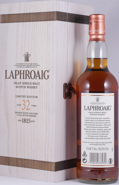 Laphroaig 32 Years Oloroso Sherry Casks Limited Edition 2015 Islay Single Malt Scotch Whisky Cask Strength 46,6%