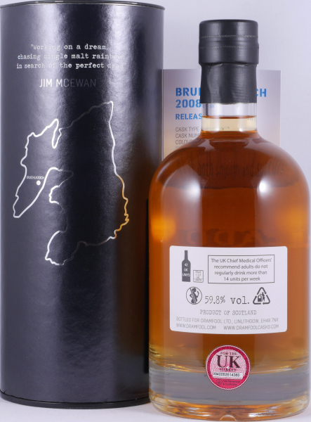Bruichladdich 2008 12 Years 1st Fill Bourbon Barrel No. 2666 Islay Single Malt Scotch Whisky 59.8%