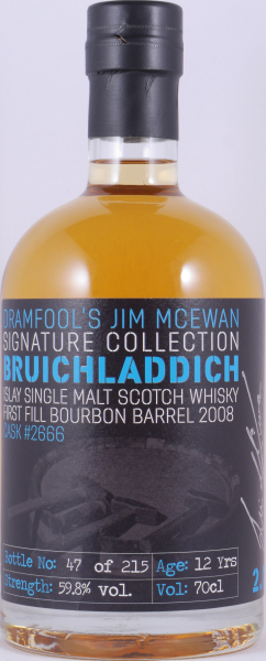 Bruichladdich 2008 12 Years 1st Fill Bourbon Barrel No. 2666 Islay Single Malt Scotch Whisky 59.8%