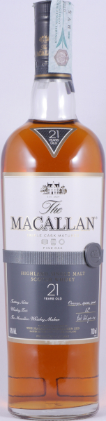 Macallan 21 Years Fine Oak Triple Cask Matured Bourbon und Sherry Oak Casks Highland Single Malt Scotch Whisky 43,0%