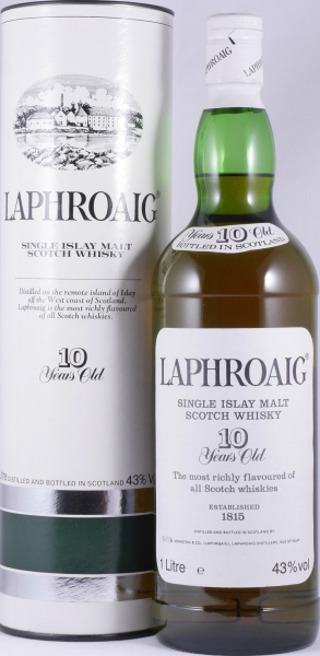Laphroaig 10 Years Vintage 1980s Pre Warrant Islay Single Malt Scotch Whisky 43,0% 1,0L