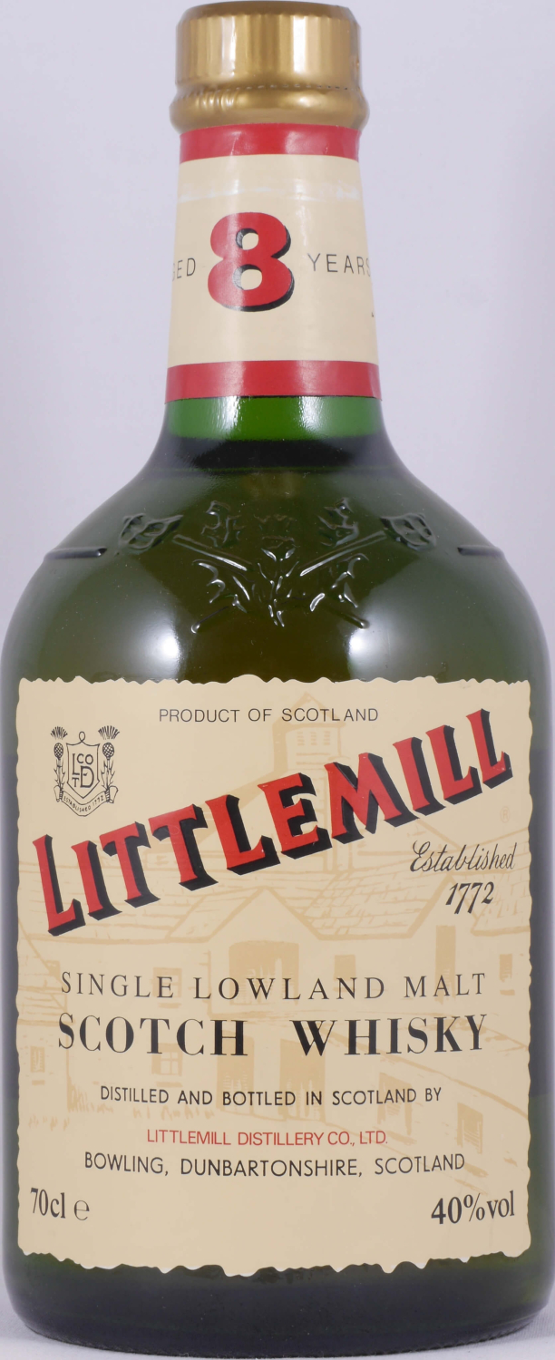 Littlemill 8 Years Green Dumpy Bottle Lowland Single Malt Scotch Whisky 40,0%
