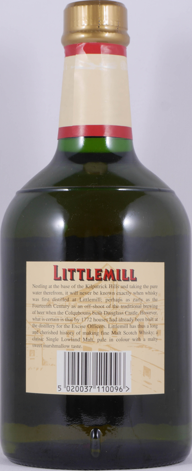 Littlemill 8 Years Green Dumpy Bottle Lowland Single Malt Scotch Whisky 40,0%