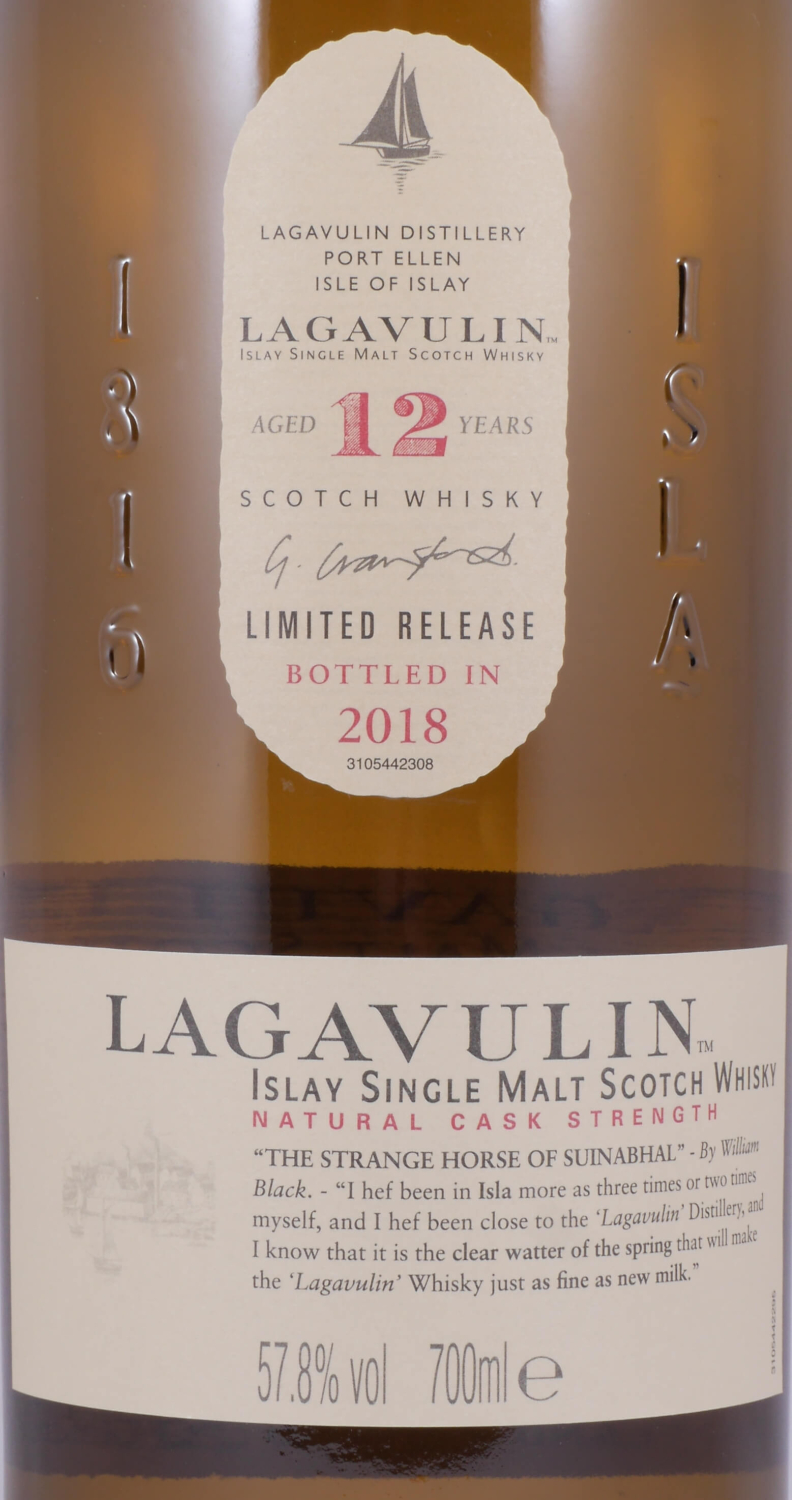 Lagavulin 12 Years Special Release 2018 Islay Single Malt Scotch Whisky Cask Strength 57,8%