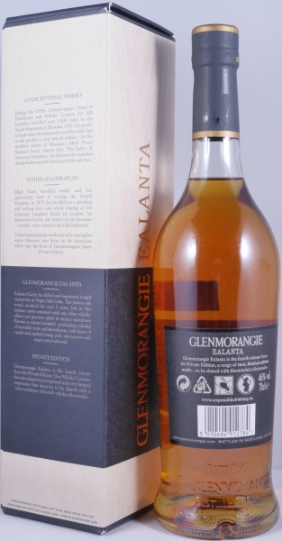 Glenmorangie 1993 19 Years Ealanta Private Edition American Virgin Oak Casks Highland Single Malt Scotch Whisky 46.0%