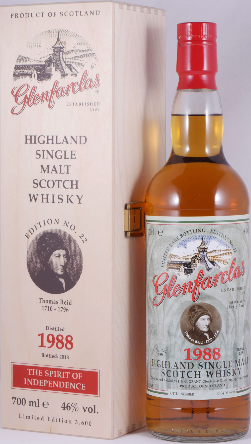 Glenfarclas 1988 29 Years Oloroso Sherry Casks Edition No. 22 Thomas Reid Highland Single Malt Scotch Whisky 46,0%