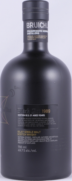 Bruichladdich Black Art 02.2 1989 21 Years Limited Edition Release 2010 Islay Single Malt Scotch Whisky Cask Strength 49.1%