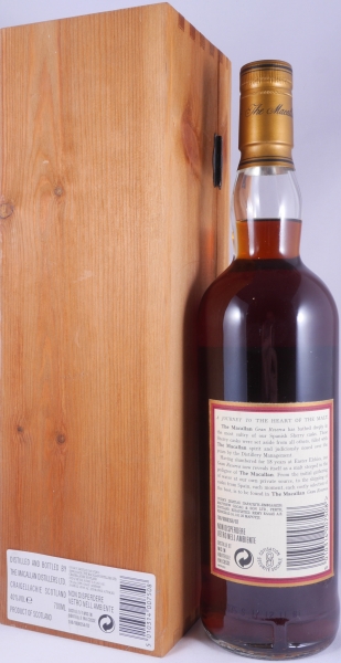 Macallan Gran Reserva 1980 18 Years Sherry Wood Highland Single Malt Scotch Whisky Wooden Box 40,0%