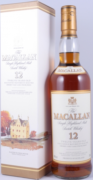 Buy Macallan 12 Years-old Sherry Oak Highland Single Malt Scotch Whisky  40.0% Vol. old bottling from the 90s at Amcom secure online