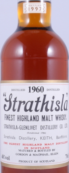Strathisla 1960 37 Years Sherry Cask Gordon and MacPhail Speyside Single Malt Scotch Whisky 40.0%