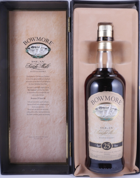 Bowmore 25 Years Sherry Casks Seagull Label Islay Single Malt Scotch Whisky 43.0%