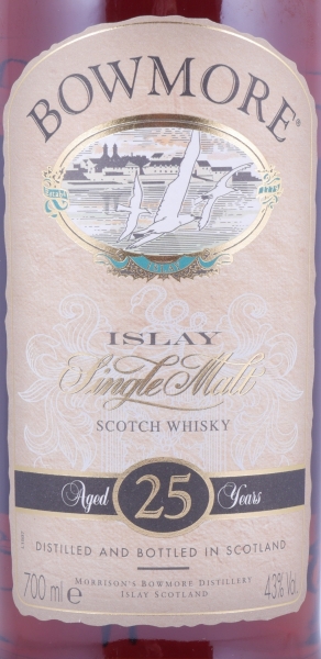 Bowmore 25 Years Sherry Casks Seagull Label Islay Single Malt Scotch Whisky 43.0%
